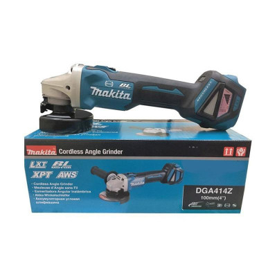 MÁY MÀI GÓC DÙNG PIN (100MM/CÔNG TẮC TRƯỢT/AWS/BL)(18V) (KHÔNG KÈM PIN VÀ ĐẾ SẠC) MAKITA DGA414Z- HÀNG CHÍNH HÃNG