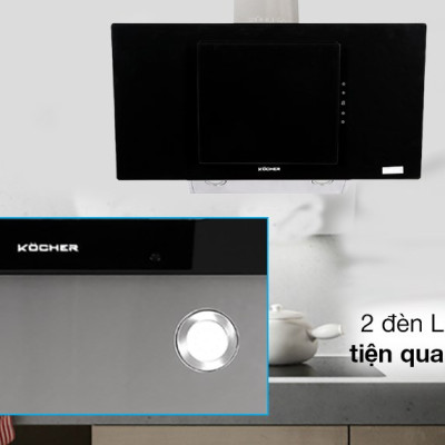 Máy hút mùi Kocher  K-2080V (90CM) - Hàng Chính Hãng