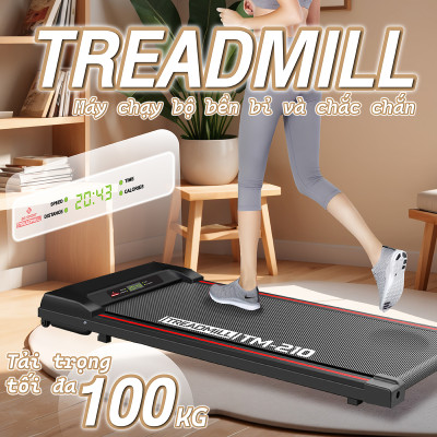 BG Máy Chạy Bộ Điện Gia Đình Nhỏ Gọn TM-210 Có Màn Hình Điện Tử (Có Điều Khiển Remote Từ Xa)