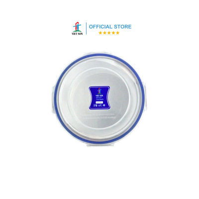 Hộp Tròn Đựng Thực Phẩm VIETSON 800ml Nắp Khóa 4 Cạnh Kín Hơi