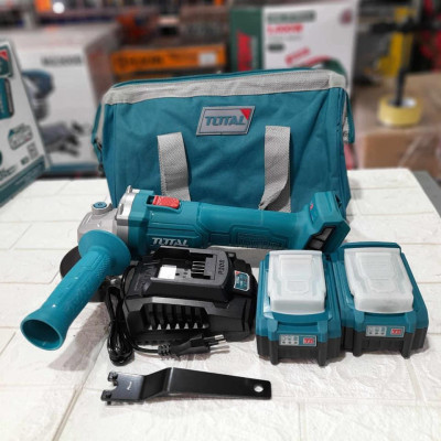 MÁY MÀI GÓC DÙNG PIN LITHIUM 20V (2 pin 4.0Ah và 1 sạc) TOTAL TAGLI201072 - HÀNG CHÍNH HÃNG
