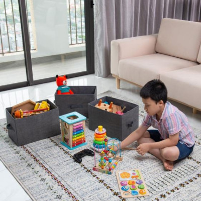 Combo 2 Hộp Đựng Đồ Đa Năng – Túi Vải Đựng Quần Áo Chăn Màn Phong Cách Thụy Điển Sang Trọng, Lịch Sự – Hàng Chính Hãng