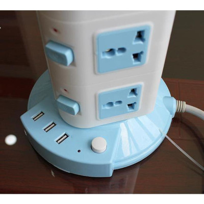 Ổ Cắm Điện Đa Năng 4 Tầng 16 Ổ Cắm 3 Cổng USB