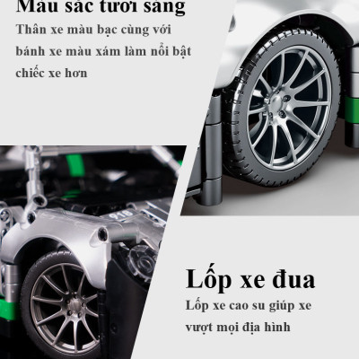 [Có Sẵn] Đồ Chơi Lắp Ghép Technic Xe Đua Porche 918 Spyder Với 1016 Chi Tiết, Đồ Chơi Mô Hình Siêu Xe Porche 918, Đồ Chơi Điều Khiển Từ Xa Xe Porche 918 Spyder Tay Cầm RC - Chính Hãng BABYBOSS.