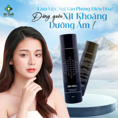 Xịt Khoáng Tế Bào Gốc Dr Cell 120ml cấp ẩm phục hồi da cho da tươi trẻ - Hàng Chính Hãng