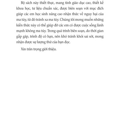 Cẩm Nang Phòng Chống Ma Tuy Học Đường Cho Học Sinh Tiểu Học