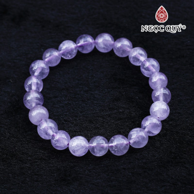 Vòng thạch anh tím ngọc lavender amethyst mệnh hỏa. thổ - Ngọc Quý Gemstones