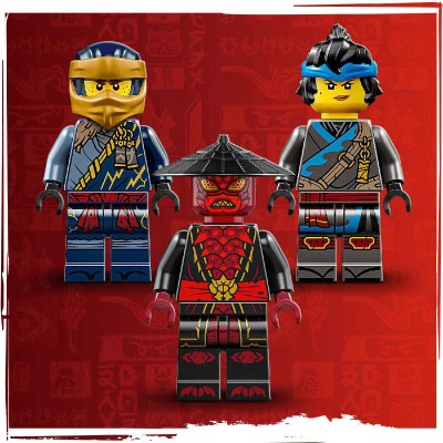 LEGO NINJAGO 71840 Đồ Chơi Lắp Ráp Rogue Vs. Drix: Trận Chiến Siêu Xe (111 chi tiết)