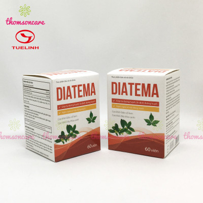 Diatema - Viên uống cho người tiểu đường, từ thảo dược, Giảo cổ lam và Dây thìa canh - Chính hãng Dược Tuệ Linh