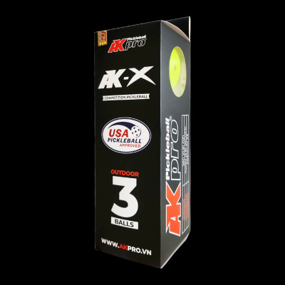 Hộp 3 bóng Pickleball AK-X - Tiêu chuẩn USAP