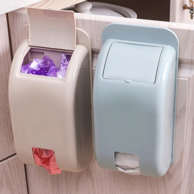 ✅ Dụng cụ Hộp nhựa đựng túi nilon, túi bóng túi đựng rác thông minh dán tường tiện lợi 