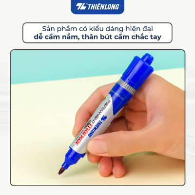 Combo 5/10/20 Bút lông dầu 2 đầu bút Thiên Long PM-09, mực đạt tiêu chuẩn Châu Âu, bám dính tốt trên nhiều vật liệu