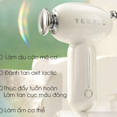 Máy Massage Cầm Tay Trị Liệu Yesoul MG16 Cao Cấp Nóng Lạnh 4 Chế Độ Chườm Nhiệt 50 Độ C Công Suất 50 W - Hàng Chính Hãng