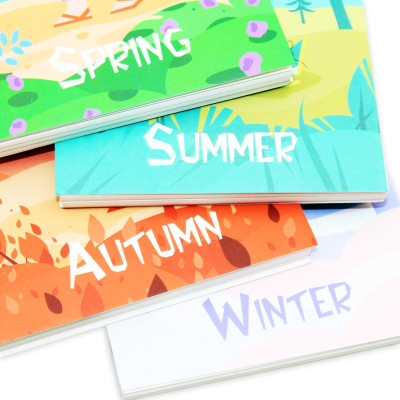 Sổ Lò Xo Note 4 Mùa A6 - Kẻ Ngang - 160 Trang 80gsm - The Sun - Spring