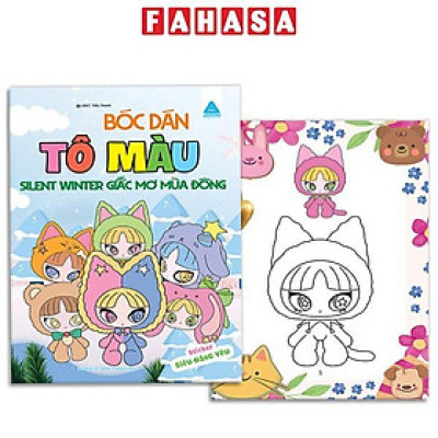 Sách - Bóc Dán Tô Màu - Silent Winter Giấc Mơ Mùa Đông