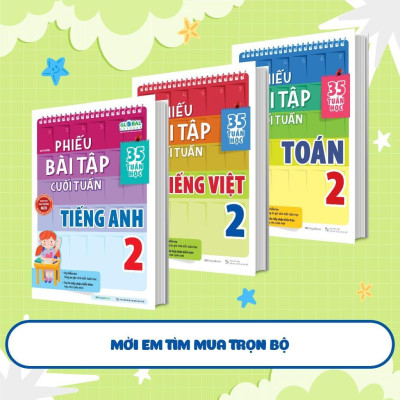 Sách - Phiếu Bài Tập Cuối Tuần Tiếng Việt Lớp 2 - Megabook