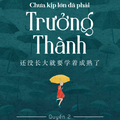 Combo 2 cuốn sách song ngữ Việt - Trung Gửi Cậu Một Cái Ôm Vì Đã Không Bỏ Cuộc + Chưa kịp lớn đã phải trưởng thành 2