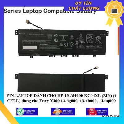 PIN LAPTOP dùng cho HP 13-AH000 KC04XL dùng cho Envy X360 13-ag000 13-ah000 13-aq000 - Hàng Nhập Khẩu New Seal