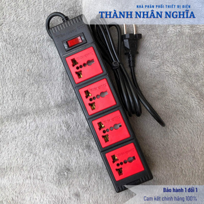 Ổ cắm Điện Quang ECO ĐQ ESK 43ECO (4 lỗ 3 chấu) - Hàng chính hãng