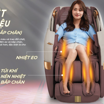 |MUA 1 TẶNG 1| Ghế Massage Toàn Thân S5 SuperChair + G RELAX EZ| 3 năm bảo hành chính hãng