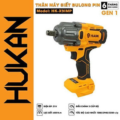 THÂN MÁY SIẾT BULÔNG 650NM  BODY X9 IMP HUKAN - HÀNG CHÍNH HÃNG