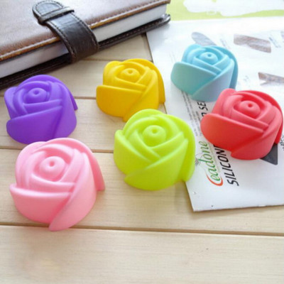 Bộ 10 khuôn silicon làm bánh, rau câu, bánh bông lan, bánh da lợn hoa hồng 3 lớp – Mã số 1130