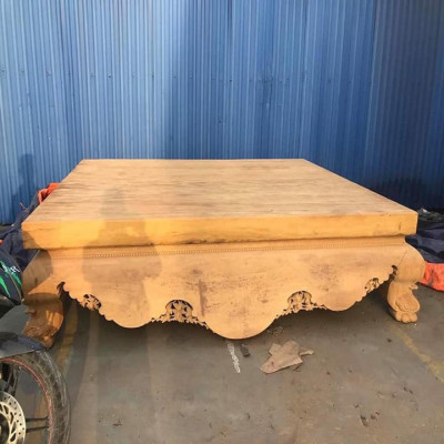 Sập Nằm Dạ Cá Trơn Cỡ Đại Gỗ Hương Vàng