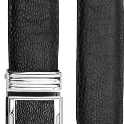 Thắt Lưng Nam Da Đà Điểu Trơn Huy Hoàng HT4409 - Đen