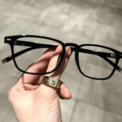 Kính gọng dẻo dáng chữ nhật unisex siêu bền, nhẹ cho nam nữ