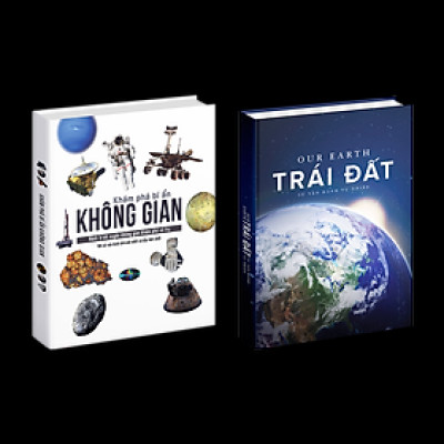 Combo sách Trái đất và sách Khám phá bí ẩn không gian ( Bộ 2 cuốn ) - Tổng hợp kiến thức khoa học tự nhiên và vũ trụ