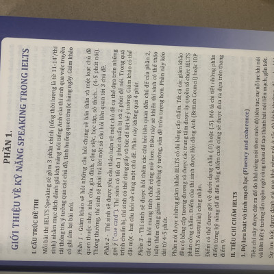 Từ vựng tiếng anh nâng cao dùng cho kỹ năng nói luyện thi IELTS