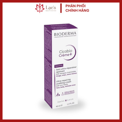 Kem dưỡng phục hồi Bioderma cicabio crème 40mL