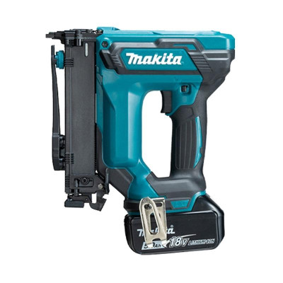 MÁY BẮN ĐINH GHIM DÙNG PIN (ĐINH U 10MM)(18V) MAKITA DST121RFE (01 ĐẾ SẠC NHANH 02 PIN 18V) - HÀNG CHÍNH HÃNG