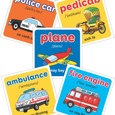 Thư viện hình ảnh đầu tiên cho bé (Song ngữ ) - Phương tiện giao thông