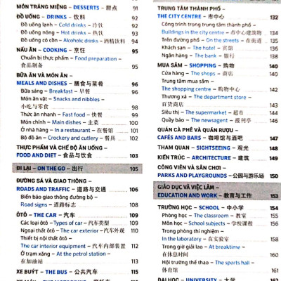 Combo 2 sách Từ điển hình ảnh Tam Ngữ Trung Anh Việt – Visual English Vietnamese Chinese Trilingual Dictionary +Phát triển từ vựng tiếng Trung Ứng dụng (in màu) (Có Audio nghe) +DVD tài liệu 