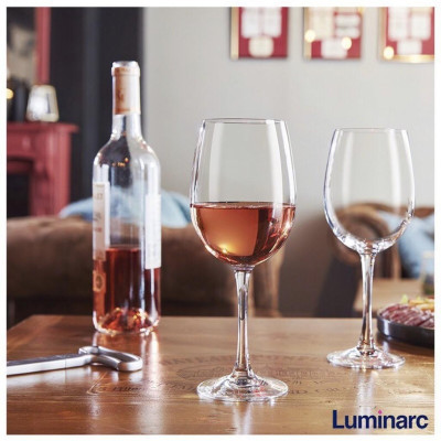 Bộ ly vang thủy tinh cao cấp 6 chi tiết Senso - Arcoroc, thương hiệu Pháp H5563/ G3805/ G3806/ G3807