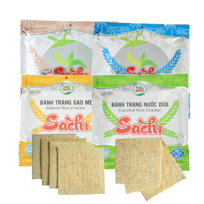 Thùng 50 Gói Loại 45Gram, Bánh Tráng Rong Biển Cao Cấp Nướng Sẵn Sachi
