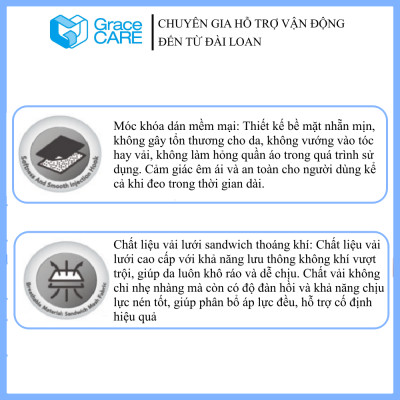 Đai Nẹp Cố Định Cổ Tay Grace Care WS224 – Hỗ Trợ Cố Định, Giảm Đau, Chấn Thương Tay(Dùng Được 2 Tay)