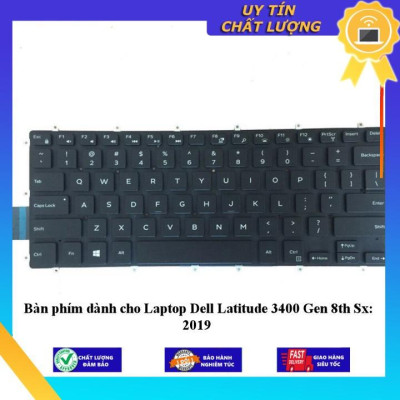 Bàn phím dùng cho Laptop Dell Latitude 3400 Gen 8th Sx: 2019 - Hàng Nhập Khẩu New Seal