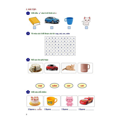 Sách Màu - Phiếu Bài Tập Cuối Tuần Tiếng Anh Lớp 1 - Biên Soạn Theo Chương Trình Mới - Khang Việt Book