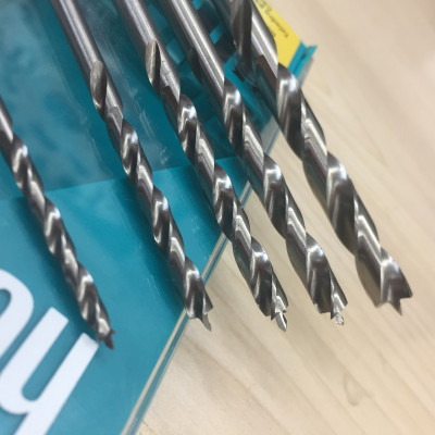 Hộp 5 mũi khoan gỗ Heller HSS- Turbo 3/4/5/6/8mm chuôi tròn 288170