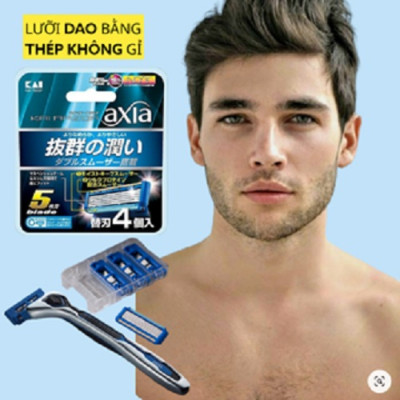 Lưỡi DaoThay Thế Dao Cạo Râu 5 Lưỡi Kép Kai Razor Axia 00614 (Set 4 Lưỡi Dao)