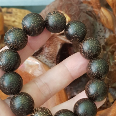 Vòng Tay Nam  size 16mm  Chất liệu Gỗ Trầm Hương ạ