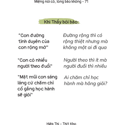 Miệng Nói Có, Lòng Bảo Không