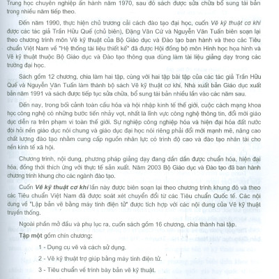 Sách - Vẽ Kỹ Thuật Cơ Khí Tập 1