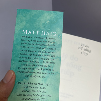 (Tác giả Thư viện nửa đêm và Làm sao dừng lại thời gian) LÝ DO ĐỂ SỐNG TIẾP – Matt Haig – Thiên Nga dịch – Nhã Nam 