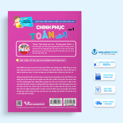 Tủ Sách Tư Duy Toán Học Hàn Quốc - Chinh Phục Toán Lớp 1 Tập 1 - Vanlangbooks