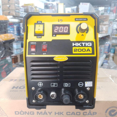 MÁY HÀN TIG DC MMA INVERTER 200 AMPE 220V HỒNG KÝ HKTIG200A (IGBT 2022) - HÀNG CHÍNH HÃNG