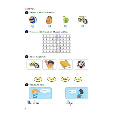 Sách Màu - Phiếu Bài Tập Cuối Tuần Tiếng Anh Lớp 1 - Biên Soạn Theo Chương Trình Mới - Khang Việt Book