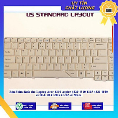 Bàn Phím dùng cho Laptop Acer 4310 Aspire 4220 4310 4315 4320 4520 4710 4720 4720G 4720Z 4720ZG - MÀU ĐEN - Hàng Nhập Khẩu New Seal